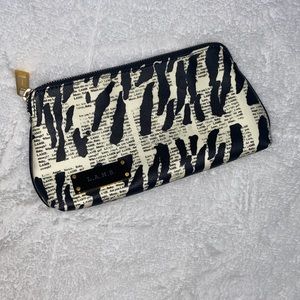 LAMB Newsprint Zebra Cosmetic Pouch